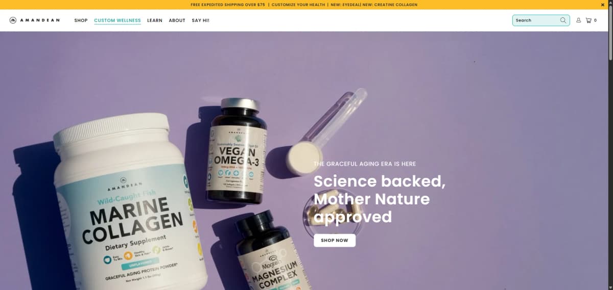 Amandean storefront — image 1 of 6